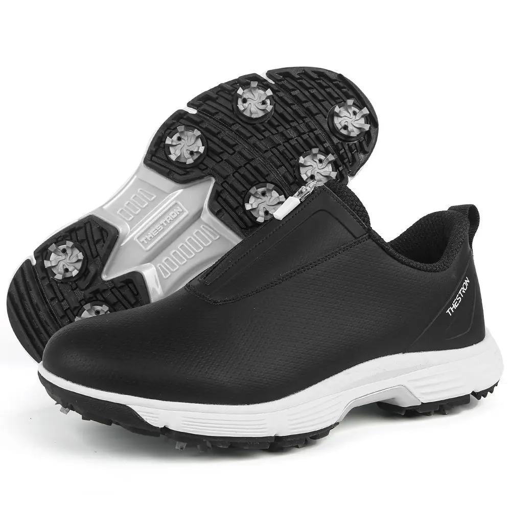 

Hot 2025 Golf Shoes Men's Shoes Field Training Shoes Turning Lightweight Waterproof Comfortable Leather Fitness Shoes