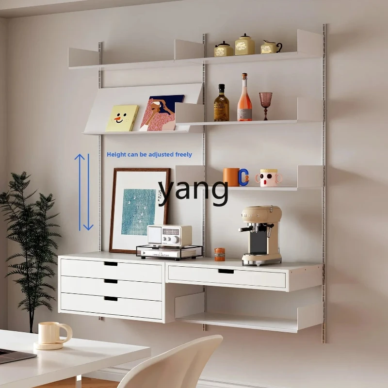 LTT Wall Hanging Shelf Living Room Wall Storage Shelf Open Laminate Dining Side Bookshelf