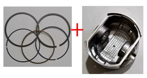 EX27 Piston kit 75mm for Robin EX27 engine motor water pump piston+ rings+ pin+ clip OEM Quality