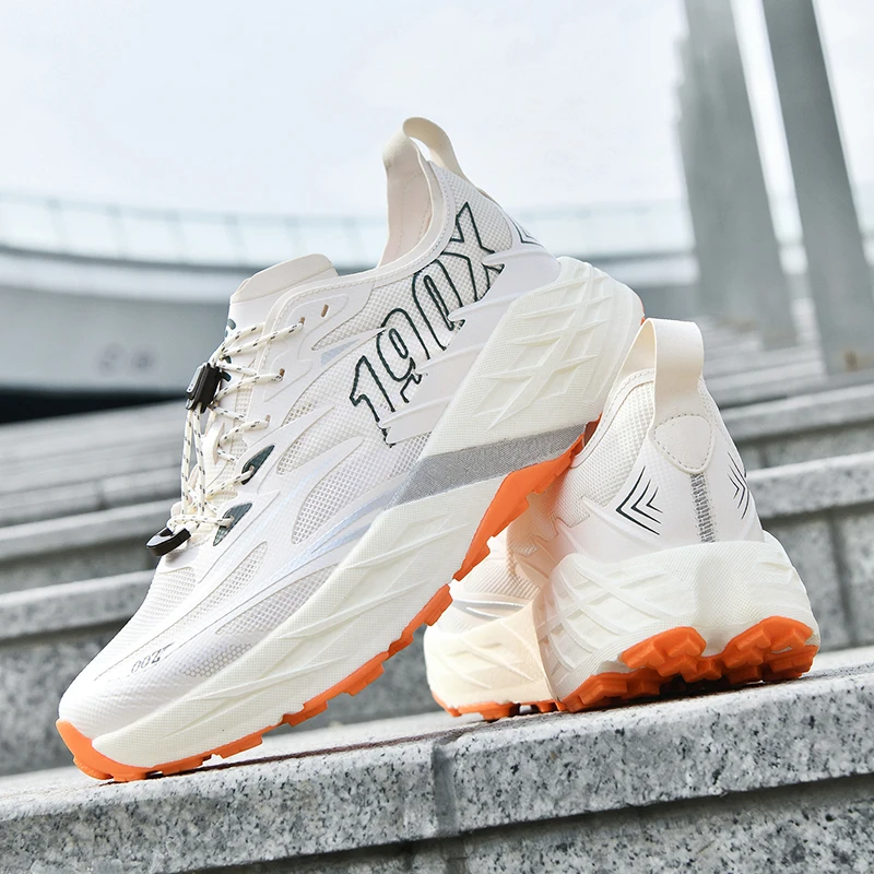 Breathable Mesh Sneakers, Light Rebound Unisex Couple Sports Shoes, Soft Sole Wear-resistant All-match Casual Running Trainers