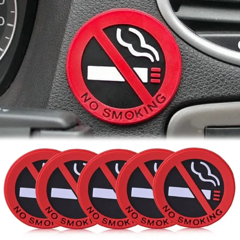 Universal Car Interior No Smoking Stickers Warning Logo Taxi Car Prevent Smoking Sign Sticker Home Wall No Smoking Sign Decal