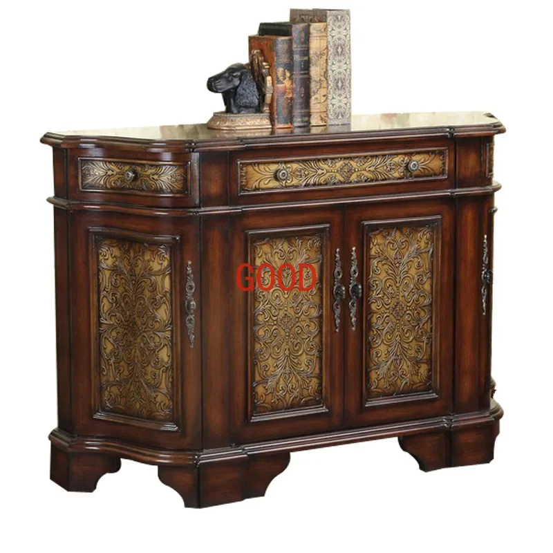 Curio Cabinet Subareas Screens Living Room One-Drawer Six-Door Relief Locker