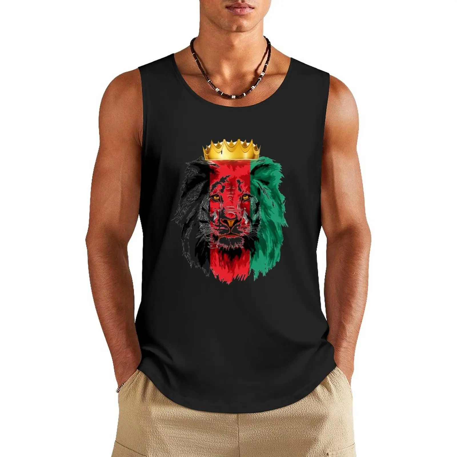 

Afghanistan Flag Tank Top gym clothes men Japanese t-shirt