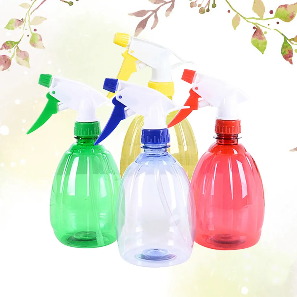4Pcs Watering Can Squeeze Trigger Sprayer Ergonomic Lightweight Watering Flower Plant Tool for Home Garden Green Blue Yellow Red