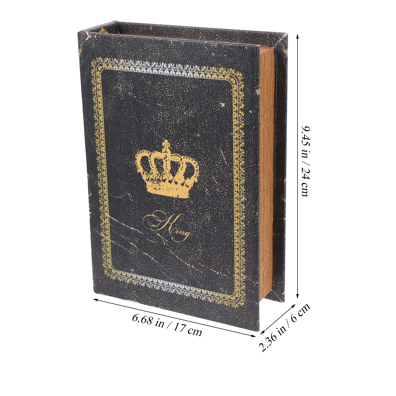 

Vintage Boxdecorative Storage Organizer For Home Office Decoration Gift Faux Container Prop Bookshelf Ornament Fake Book