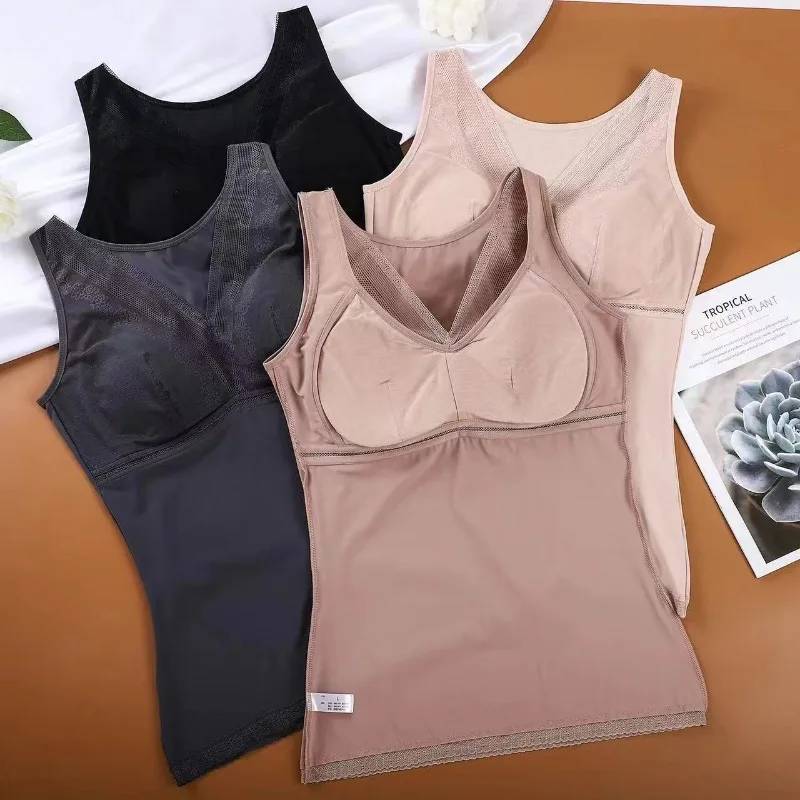 Wirel apewear Vest-Sle Reggiseno sottile raccolto Fat MM Body da donna Reggiseno non necessario indossare Biancheria intima dimagrante monopezzo