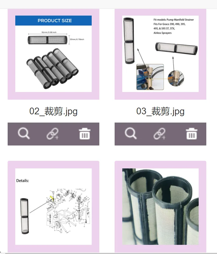 

5pcs 60 Mesh Airless Paint Sprayer Filter Pump Manifold Strainer Replacement For Airless Paint Sprayers Power Tool Accessories