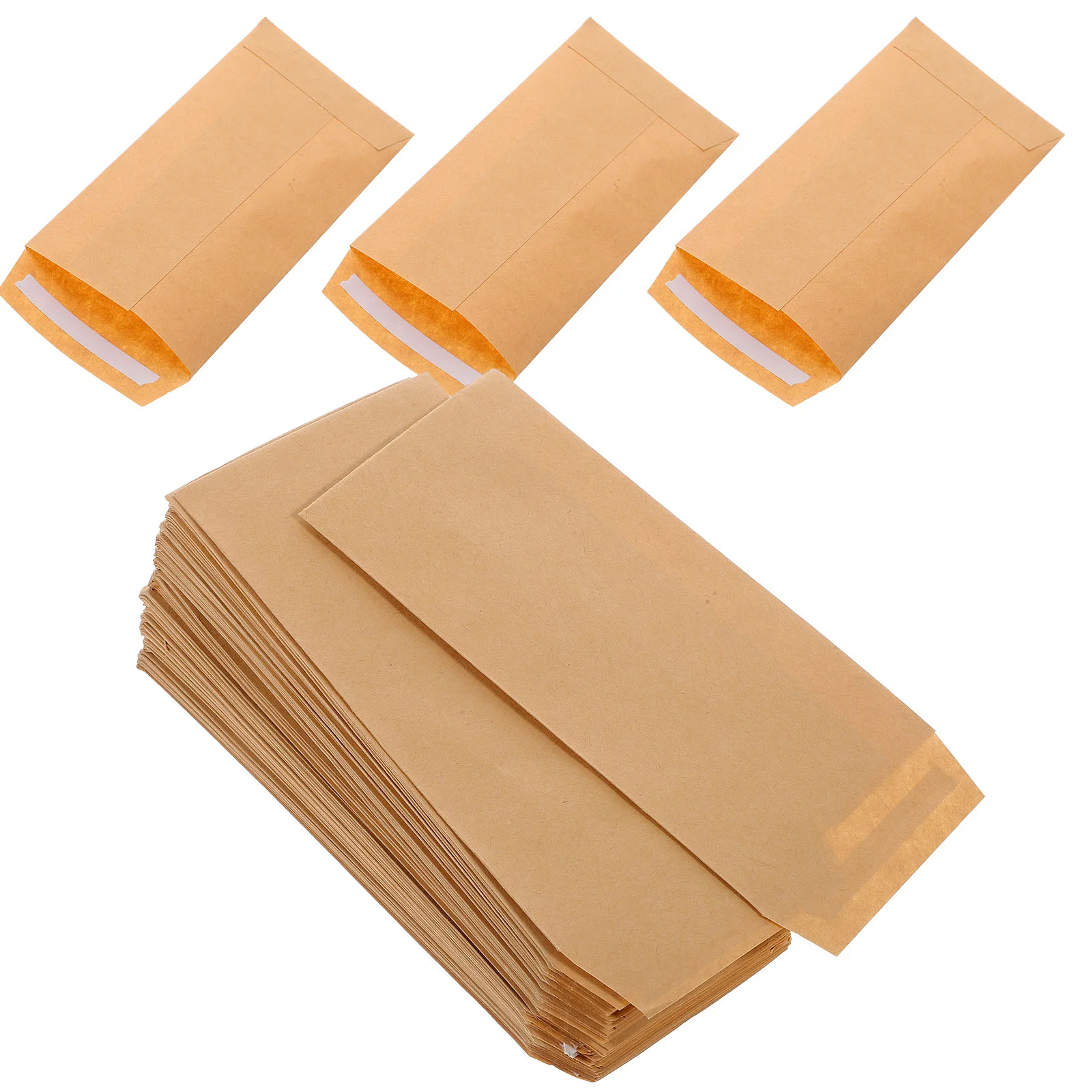 

100 Pcs Seed Envelope Compact Envelopes Small for Seeds Coin Kraft Paper Mini Storage Portable