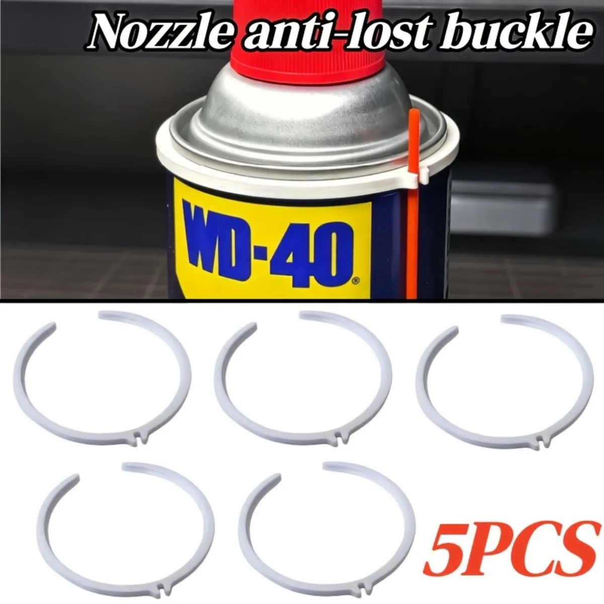 WD-40 nozzle anti loss buckle, farewell to the trouble of red pipe loss, WD-40 spray can practical storage bracket