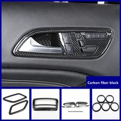 Car Center Console Water Cup Holder Frame Decoration Sticker Trim For Mercedes Benz CLA GLA A Class 2013-18 LHD Accessories