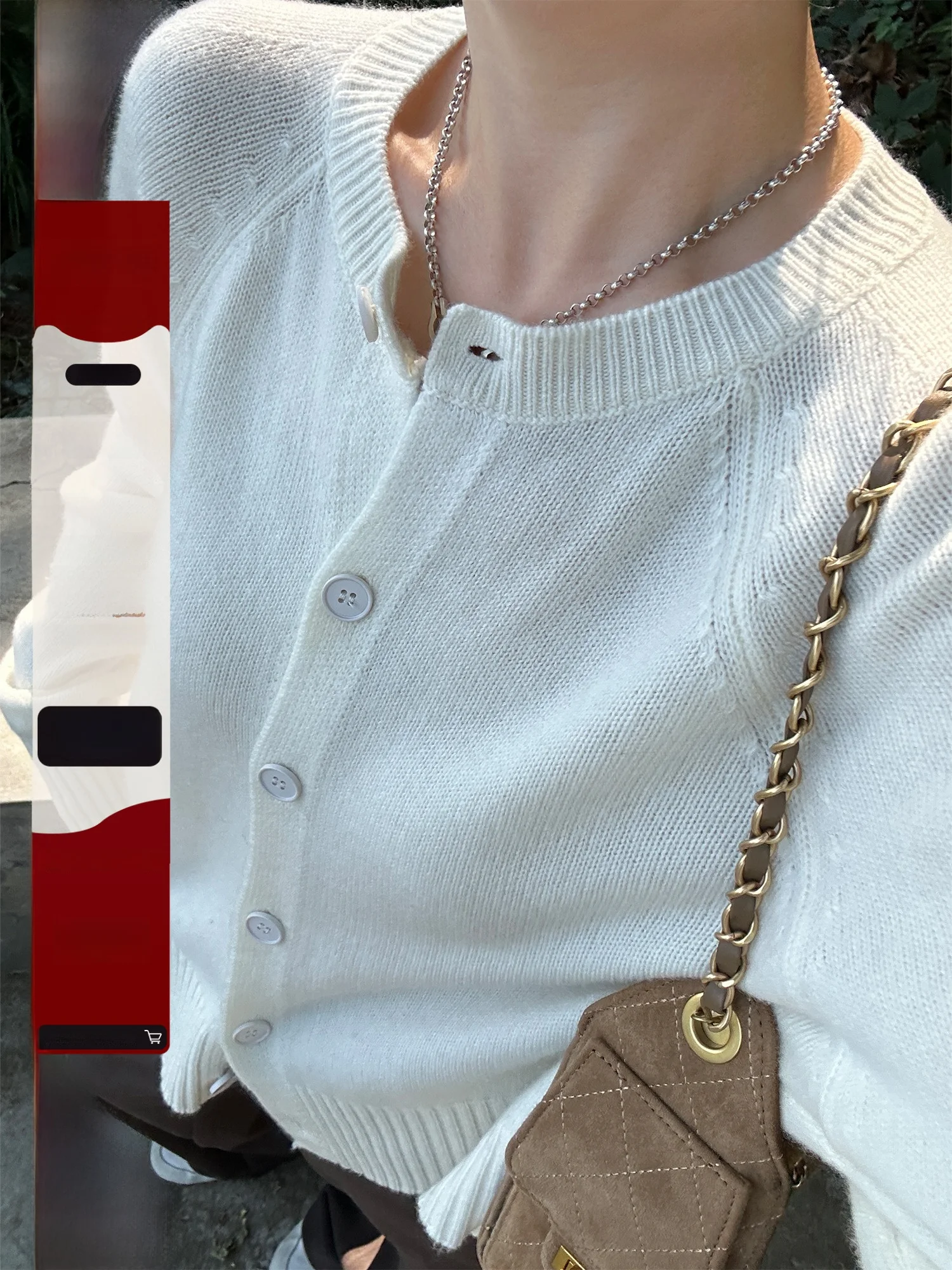 

Women's Wool Knitted Cardigan Casual Sle Loose Fit Long Sve White Sweater Autumn Winter Faion Korean Lazy Sle