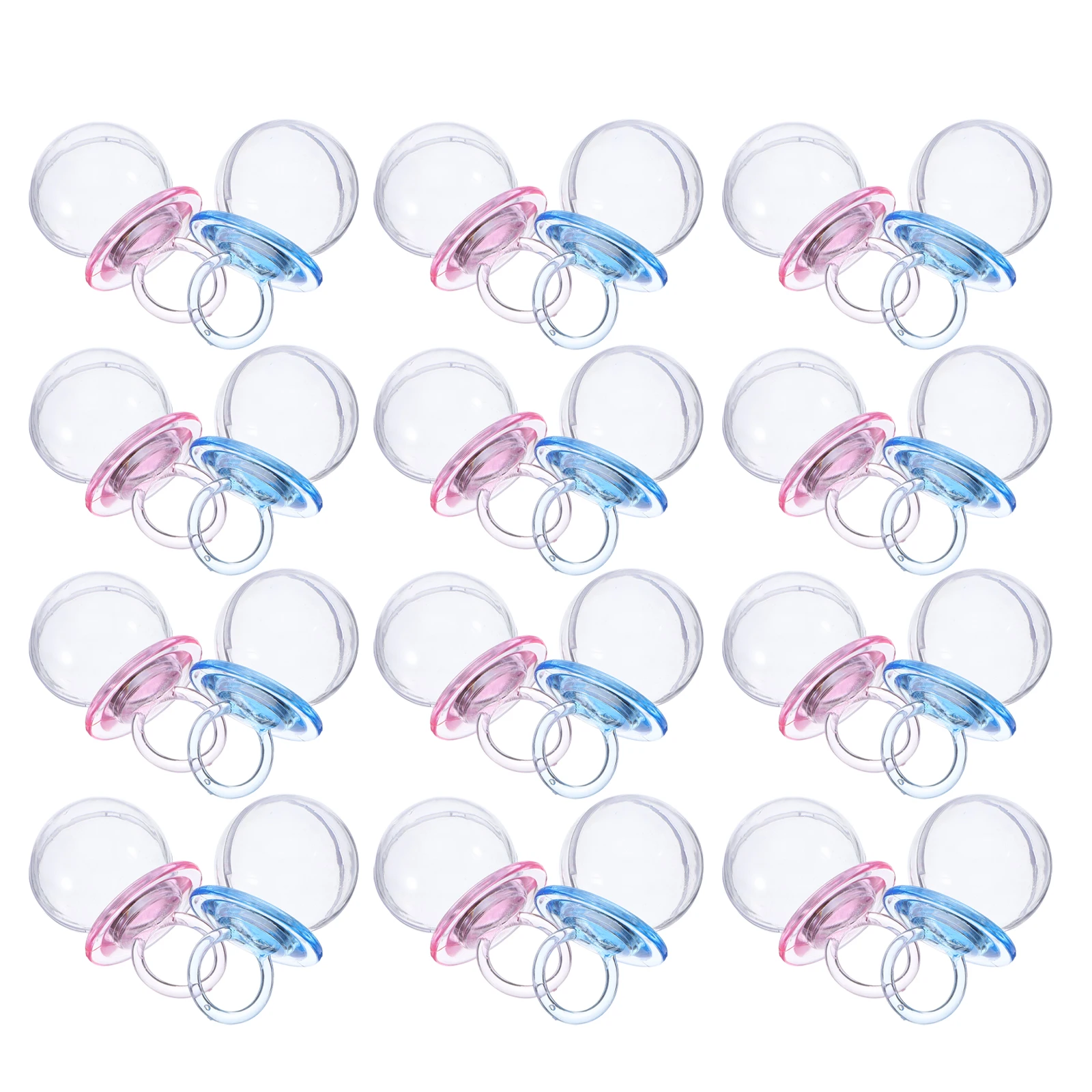 

24 Pcs Pacifier Candy Box Shower Favors Clear Boxes Small Holder Party Infant