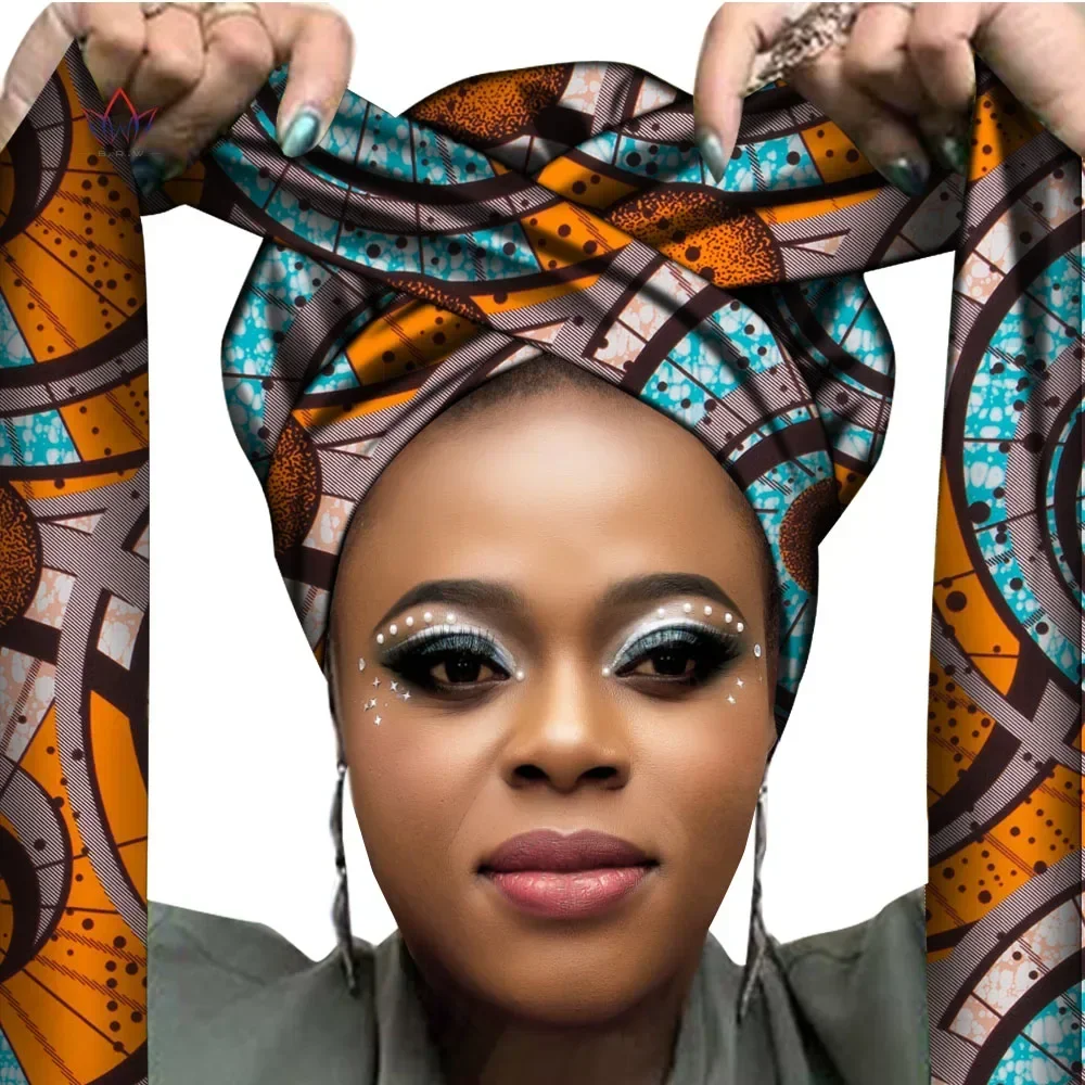 African Headwrap In Women\'s Hair Accessories Scarf Wrapped Head Turban Ladies Hair Accessories Scarf Hat Headwrap Nigeria WYB612