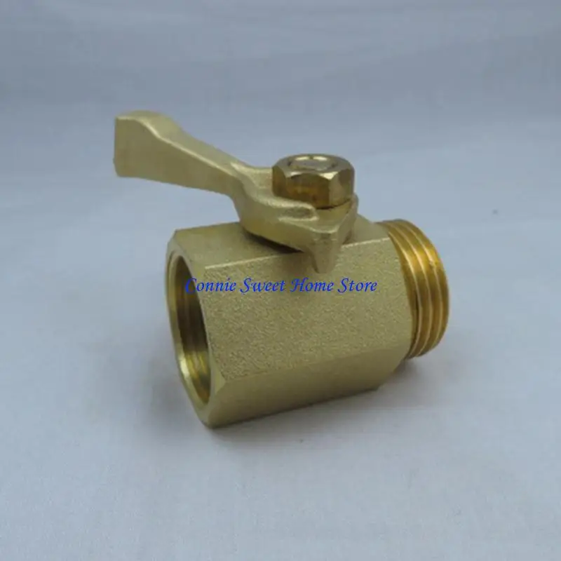 LXAF Ergonomic Garden Hose Shutoff Valves Sturdy Solid Brass Construction Convenient Accessory for Quick Flows Control