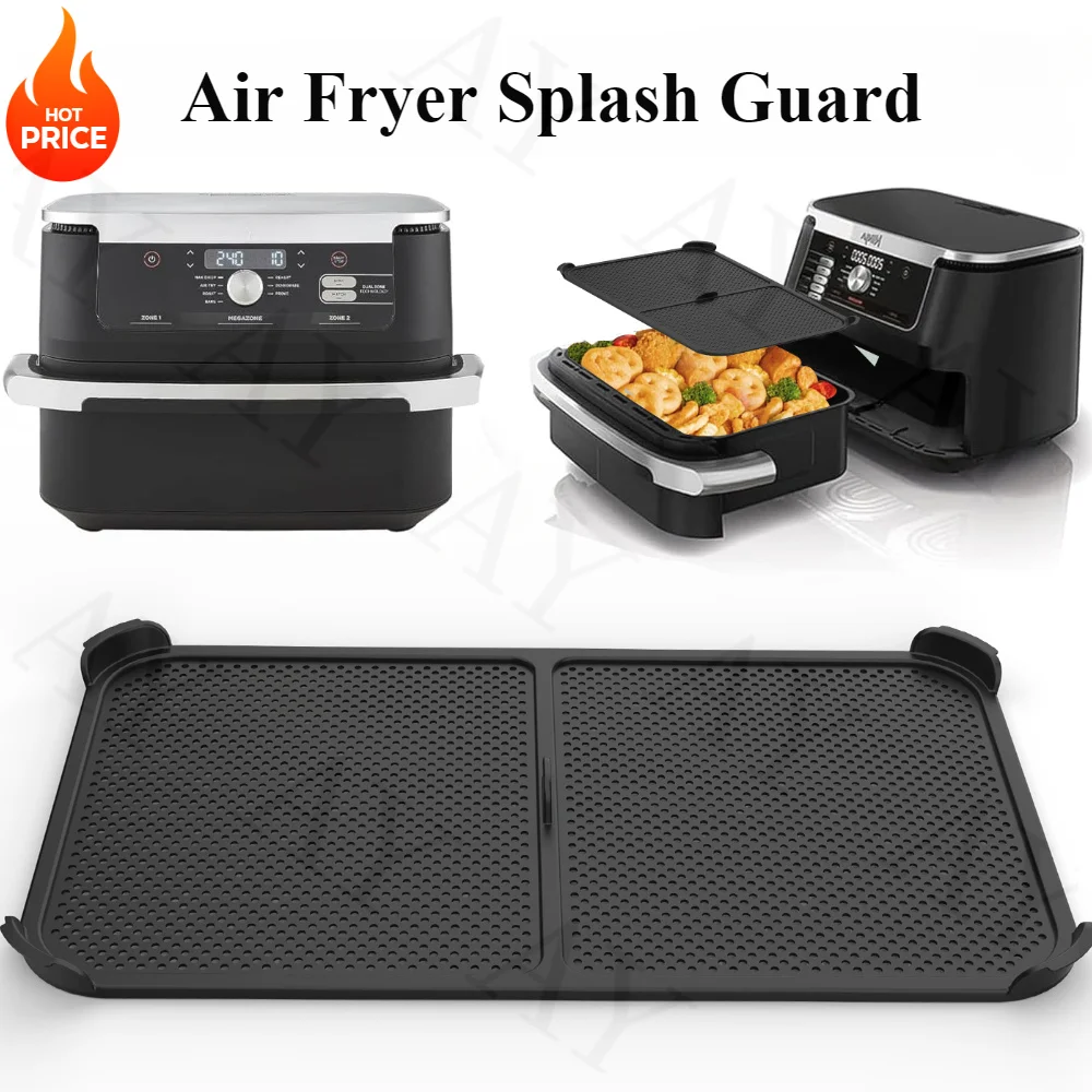 1pcs Air Fryer Splash Guard for Ninja Air Fryer AF500 Models Reusable Silicone Air Fryer Splash Pad