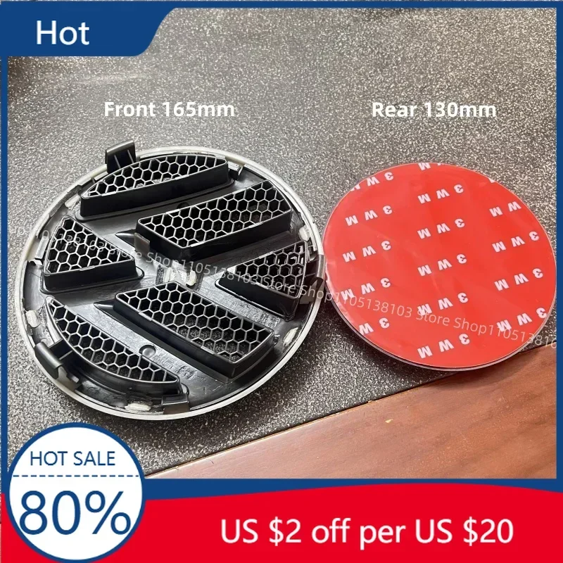 

Valve Stems Caps New Volkswagen VW Interior Stickers 2pcs165mm/130mm Replace Car Front Rear Badge Emblem Grille Trunk Lid L