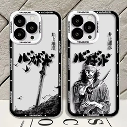 Vagabond Manga Phone Case For iPhone 16 15 14 13 12 11 Pro Max XS X XR 7 8 Soft Silicone Transparent Cover