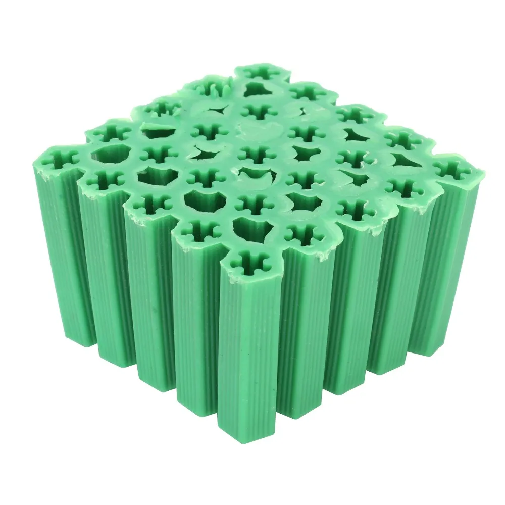 100pcs Durable Multi-Pack Drywall Plugs Green 1/4
