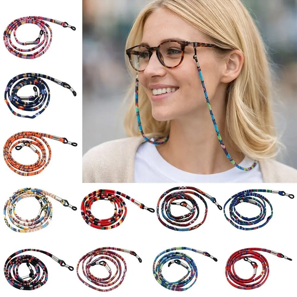 Durable Bohemian Sunglass Chain Neck Cord Adjustable Eyeglass Lanyard Anti Drop Nonslip Reading Glasses Holder Summer