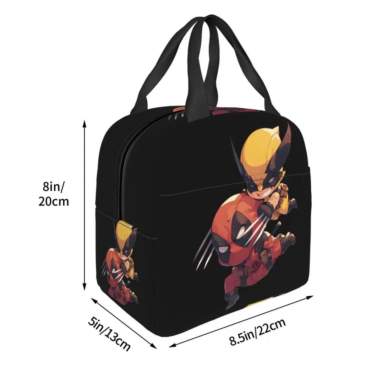 Logan And Wade Aluminum Foil Insulation Ice Pack Disney Marvel Deadpool And Wolverine Travel Storage Bags Kid Lunch Boxes