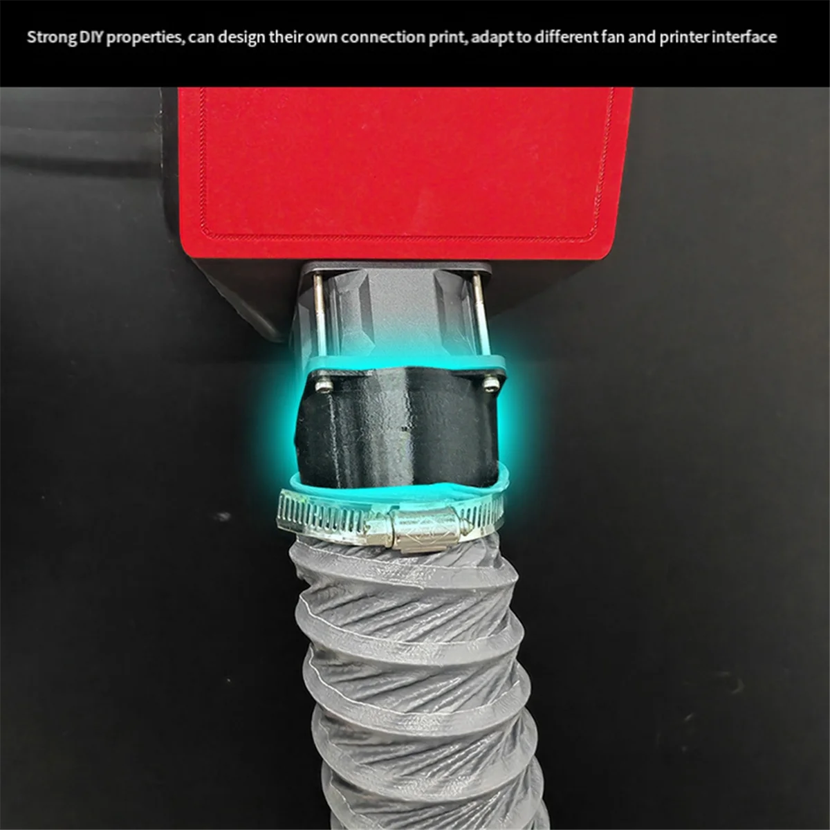 Convince 3D Printer Exhaust Fan Hose Indoor Air Improvement Exhaust Fan Hose with 6038 FAN for Voron 2.42025