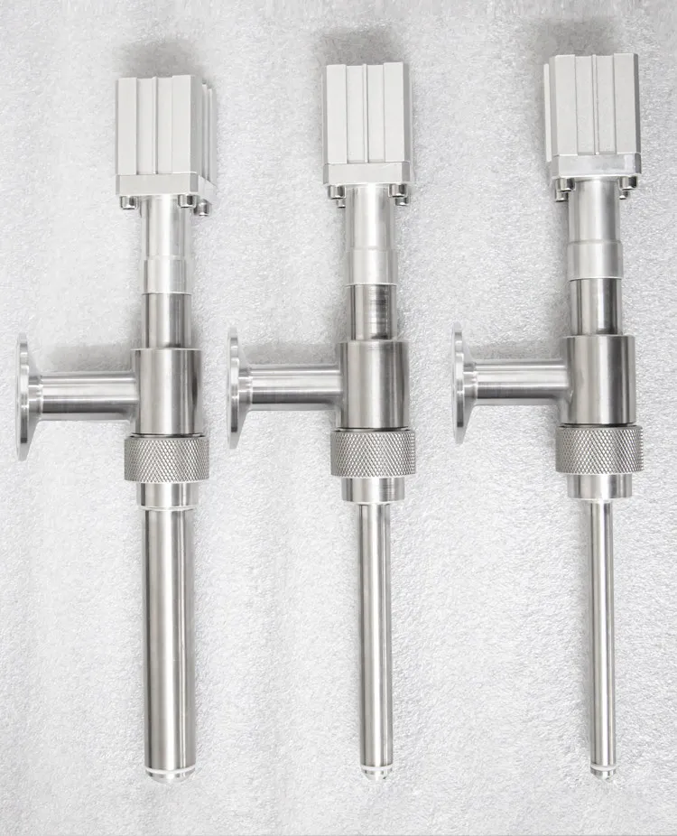 Drip-proof filling head nozzle, straight-head bayonet type, 304 stainless steel extended filling valve
