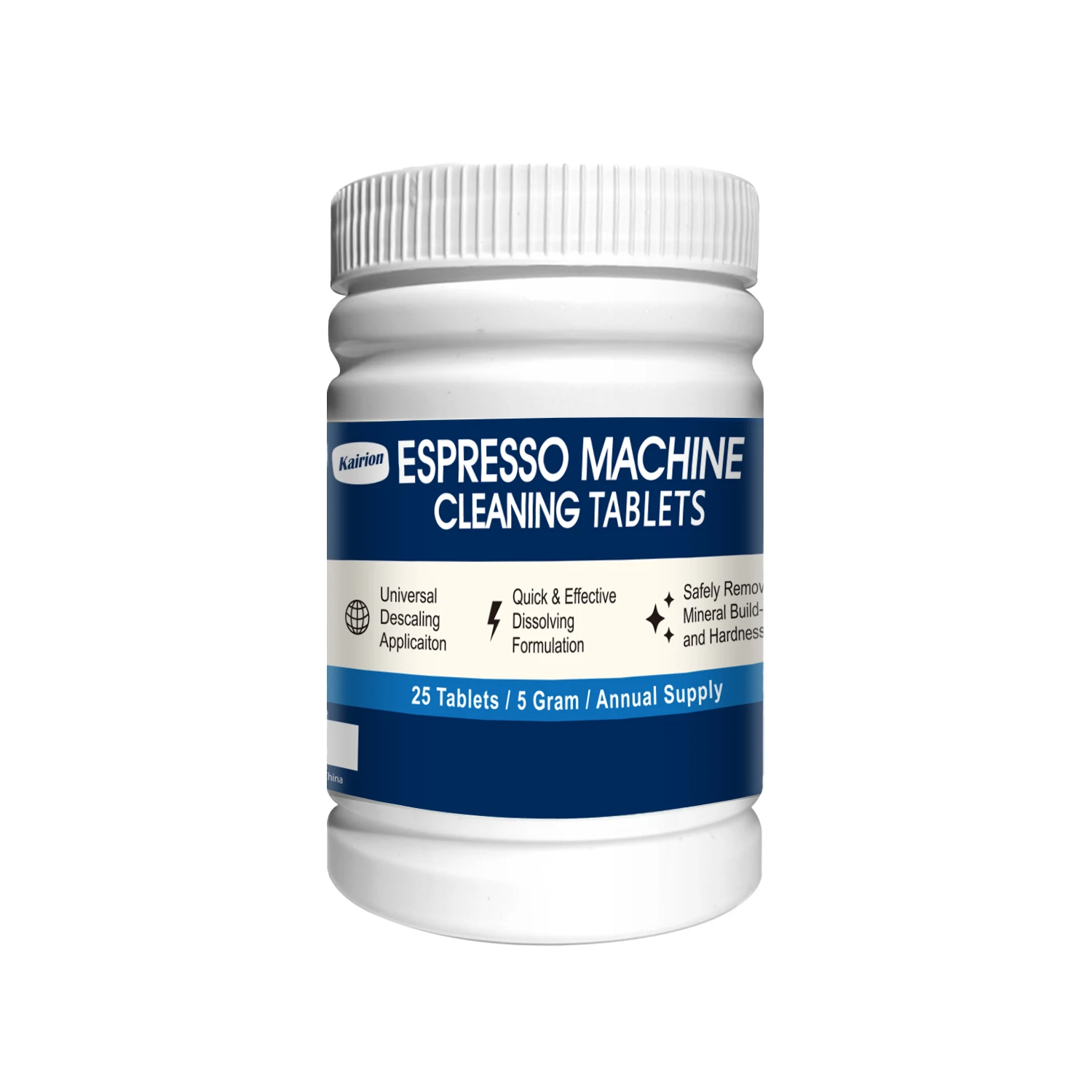 

Таблетки для чистки кофемашин Kairion 25, крупные гранулы, глубоко очищают трубки кофемашин, удаляют жир.