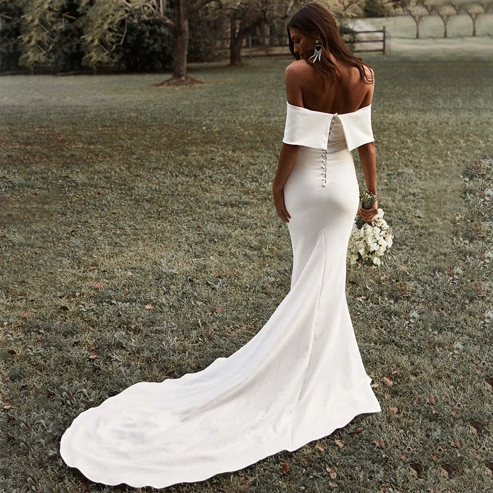 Women's One Neck Cold Shoulder Backless Trailing Mermaid Dresses for Bridesmaid Party Holiday Prom Party Me Evening Gowns