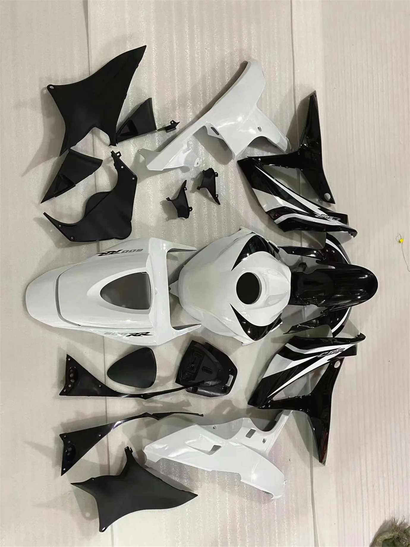 Motorcycle Fairing kit for Honda CBR600RR F5 07 08 CBR600RR CBR600RR f5 2007 2008, ABS housing Protection Fairing Kit white Blac