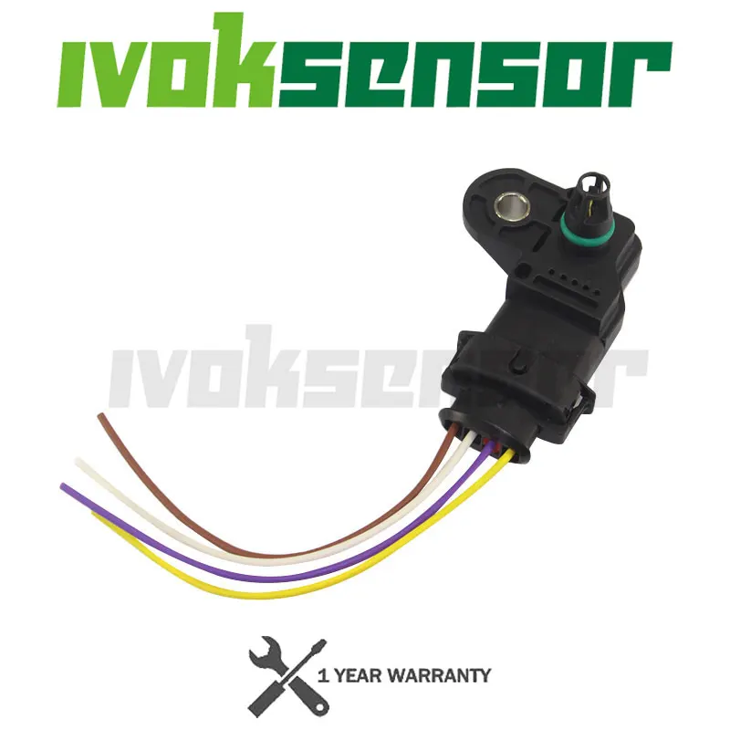 0281002437 Boost MAP Sensor For Alfa Romeo 147 156 159 166 Brera GT Giulietta Mito Spider Volvo S60 V70 With Plug Connector 2
