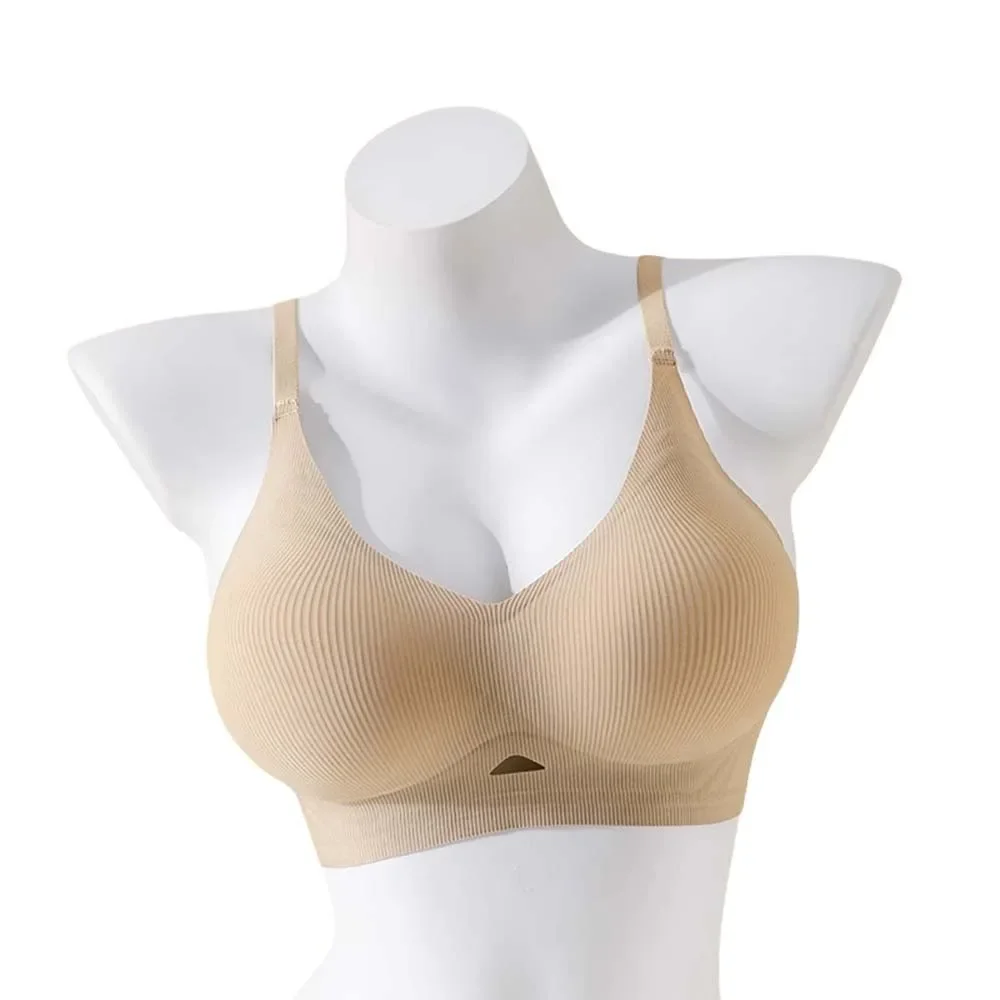 

Close-fitting Wireless Deep V Bra Shockproof Traceless Brassiere for Women Gathered Breasts Lingerie Push Up Underwear