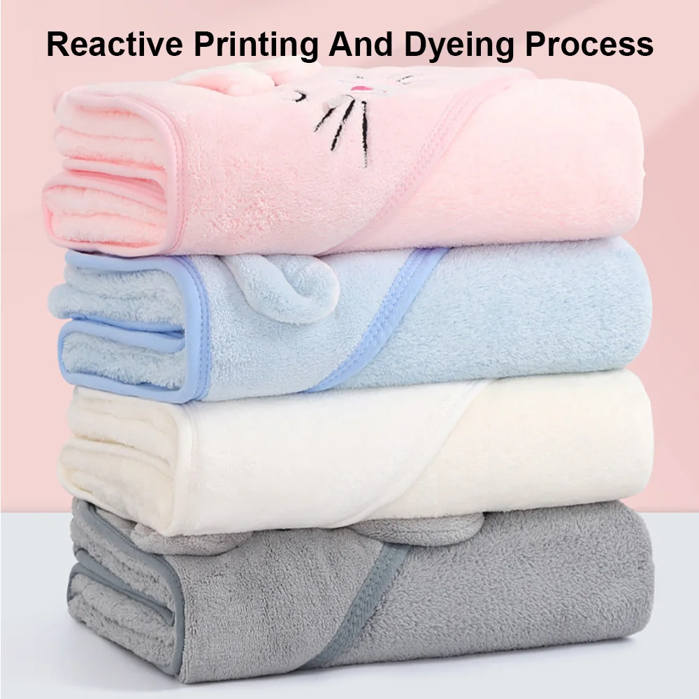 New Arrival Newborn Wrap Baby Blanket Baby Bath Towel Cotton Fleece Blanket 4 Seasons Absorbent Warm Blanket For Newborn Baby