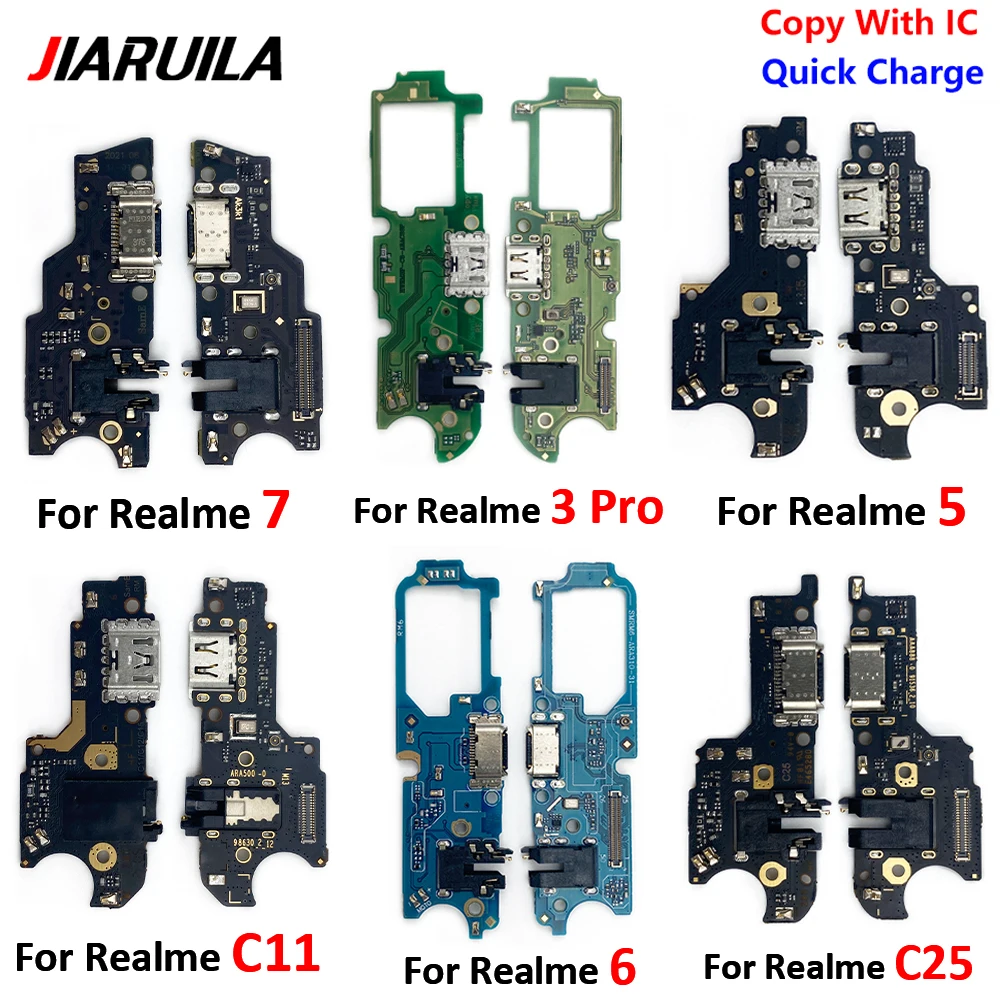 NEW USB Charging Port Board Flex Charge Board Connector Repair For OPPO Realme 2 C12 C15 C21 7 6 6i 5 5i 3 Pro C11 C20 C25