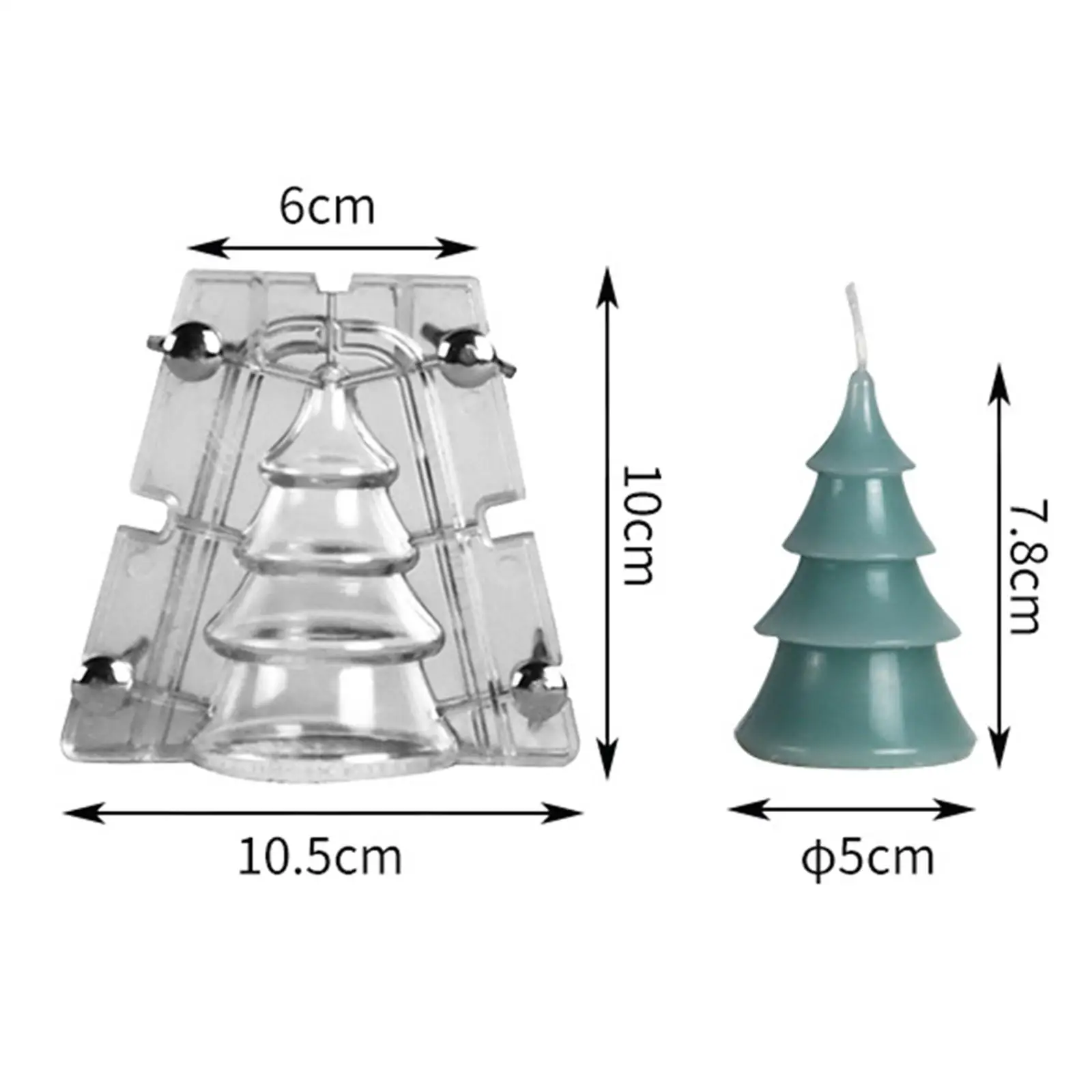 Kerstboom Schimmel DIY Crafting Craft Handgemaakte Home Decor Gift Herbruikbare Beeldje Hars Gietvorm Zeep Maken Mold