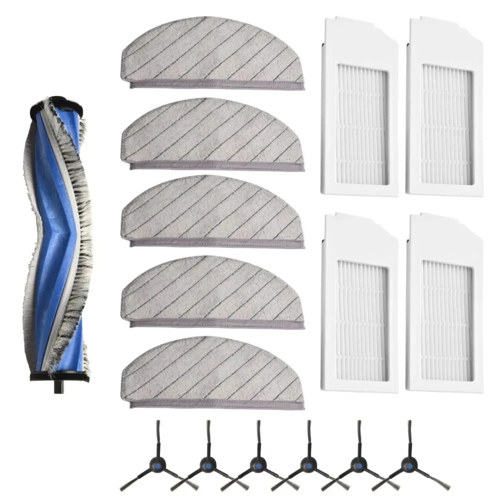 Main / Si Brush Filter Mop Cloth Kit For Ecovacs For Deebot N20 / N20 PLUS / N20 For PRO PLUS Vacuum