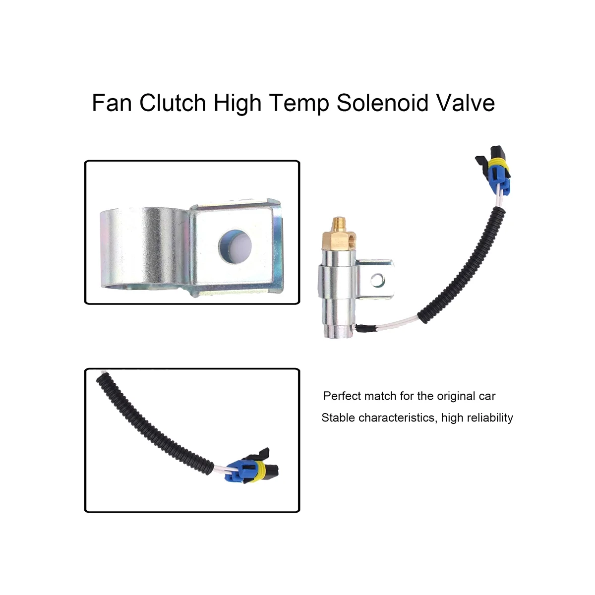 صمام لولبي هوائي عالي الحرارة لقابض المروحة للبطانة الحرة ، F224904 ، 1.2-1