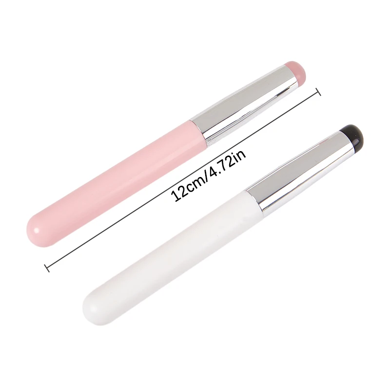 Nail Art Silicone Applicator Stick Chrome Pigment Dust Applying Gradient Shading Pen Easy-Daub Powder Silicone Nail Brush Tool