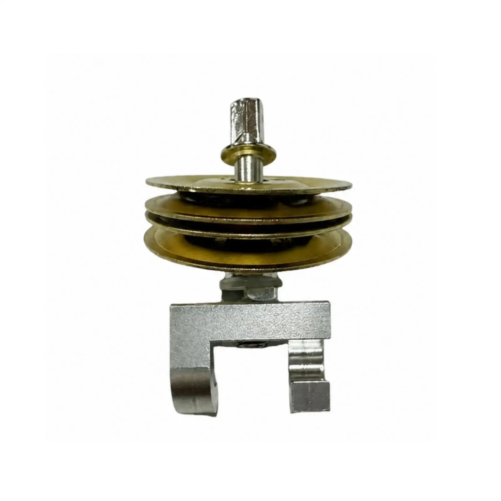 Stacked Cymbal Effect Accessory Gold-Colored Cymbal Effect with Mounting Post Lightweight for Drummers, Percussionists, Drum