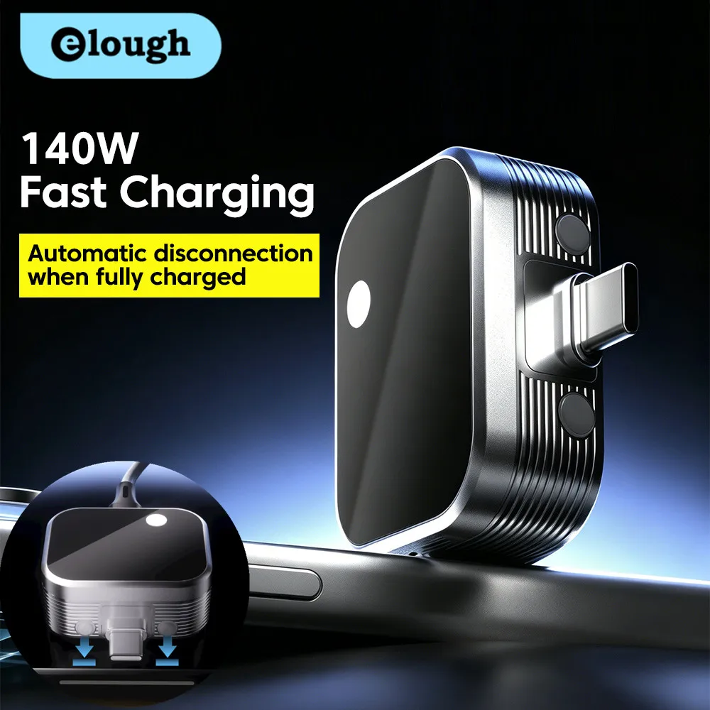 140W Type-C Fast Charging Adapter AI Smart Full Charge Separator Overcharge Protection Auto power-off for iPad Type-C devices