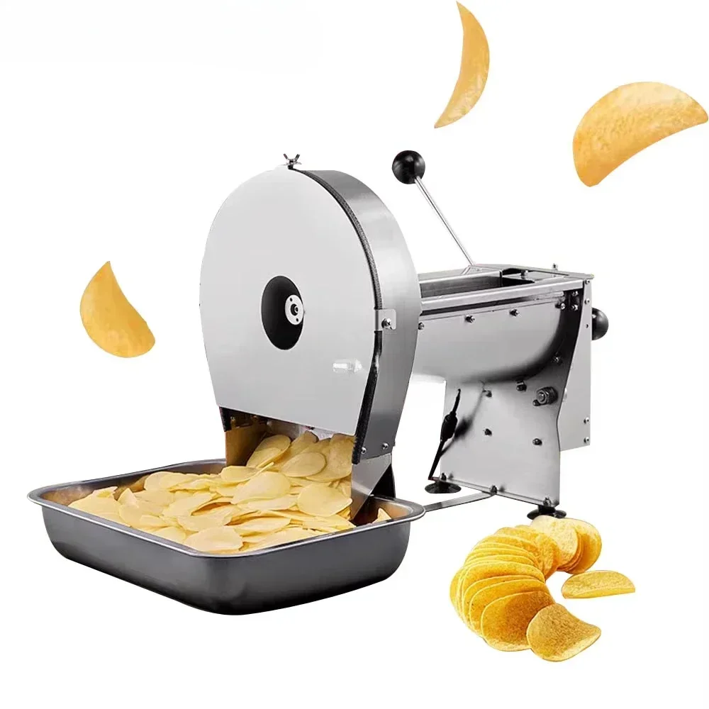 Commercial Electric Potato Chips Slicer Vegetable Ginger Slices Onion Cutter Slicing Machine