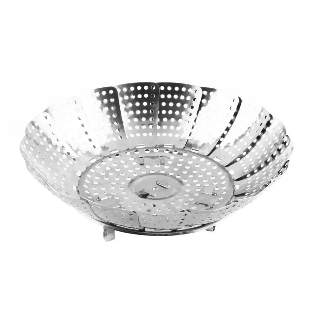 Cookware Stainless Steaming Basket, Stainless Steamer,folding Food Fruit Vegetable Dish Steamer