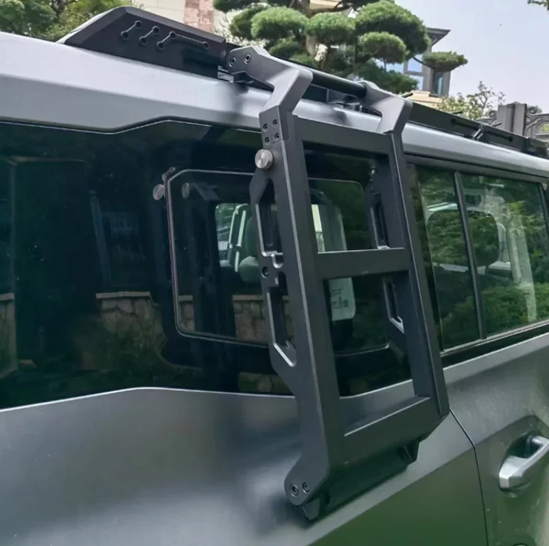 

Боковая лестница с автоматическим единорогом, подходит для JETOUR Traveler T2 2023-2025, модифицированная расширительная платформа багажника на крыше, простая установка