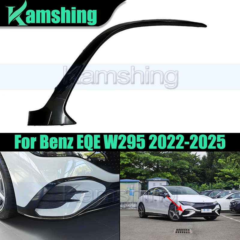 

Car Front Bumper Trim Strip For Benz EQE W295 2022-2025 Front Bumper Wind Knife Crescent Decorative Panel Spoiler Strip