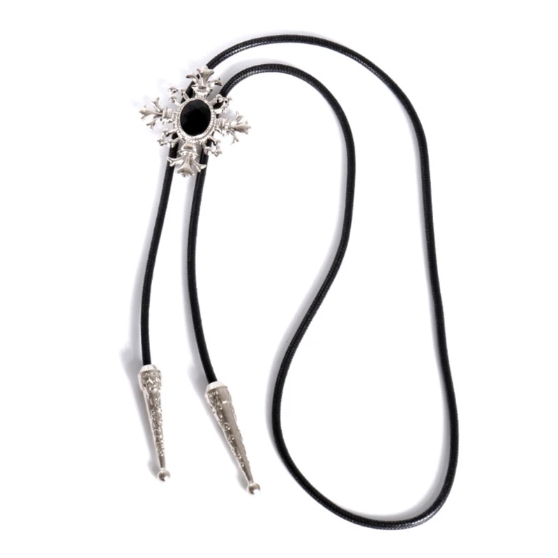 Bolo Tie for Men Western Cowboy Style Necktie with Alloy  Buckle Decor Dropshipping