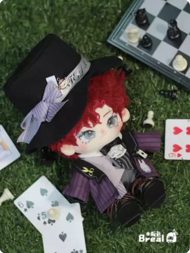 Mad Hatter Rhapsody traje de uniforme púrpura a rayas para niño y niña, ropa de vestir de 20cm, trajes de Cosplay, regalos originales