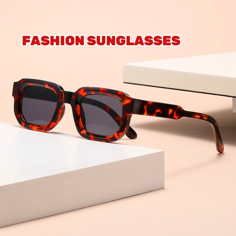 

Vintage Men Rectangle Frame Sunglasses Fashion Retro Sun Glasses Luxury Brand Design UV400 Shades Eyewear Women Goggles