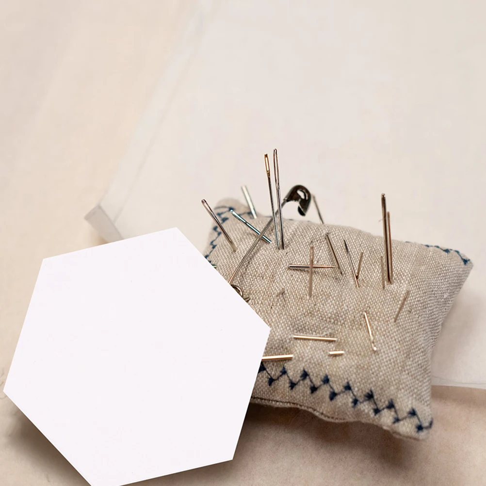 

100 Pcs Patchwork Paper Template Quilting Templates Craft Supplies Hexagon Mold Tools Piercing Molds Sewing