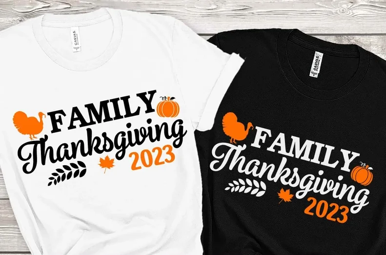 Thanksgiving 2023 Thanksgiving Shirt Family Thanksgiving Thanksgiving family reunion Short Sleeve Top Tees O Neck 100%cctton y2k