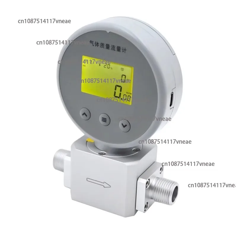 AMS2106 Digital Micro Gas Flow Meter for Compressed Air/N2/O2, 485 Remote Flow Sensor, High Accuracy