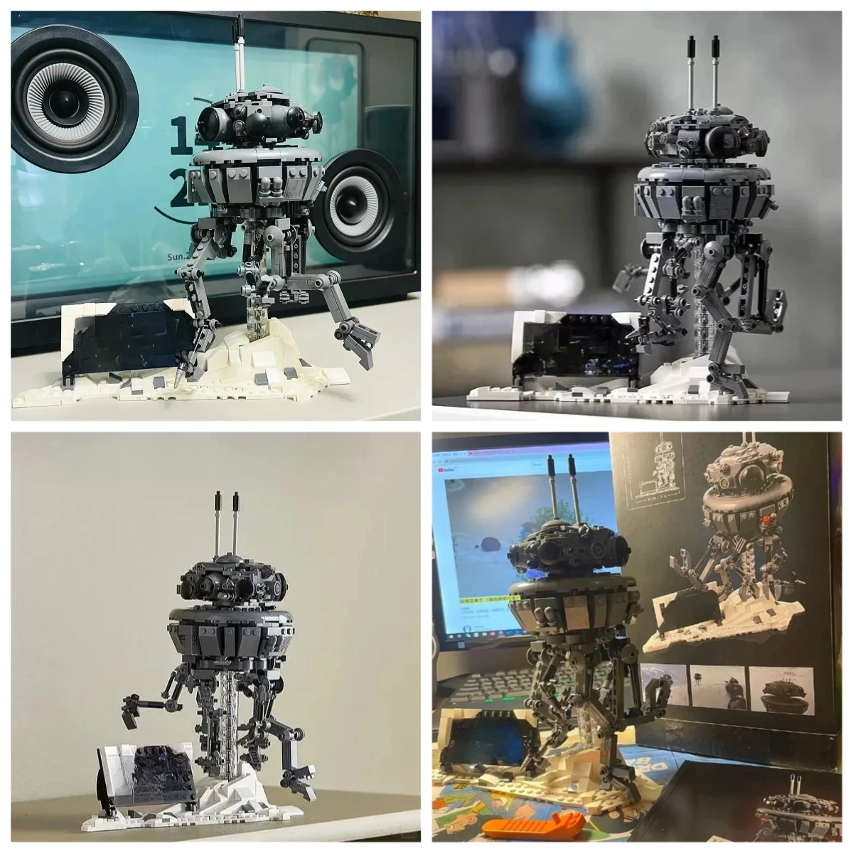 

Наборы строительных блоков Imperial Probeing Droided, совместимые с частицами Legoed, подходящие для рождественских подарков 75306.